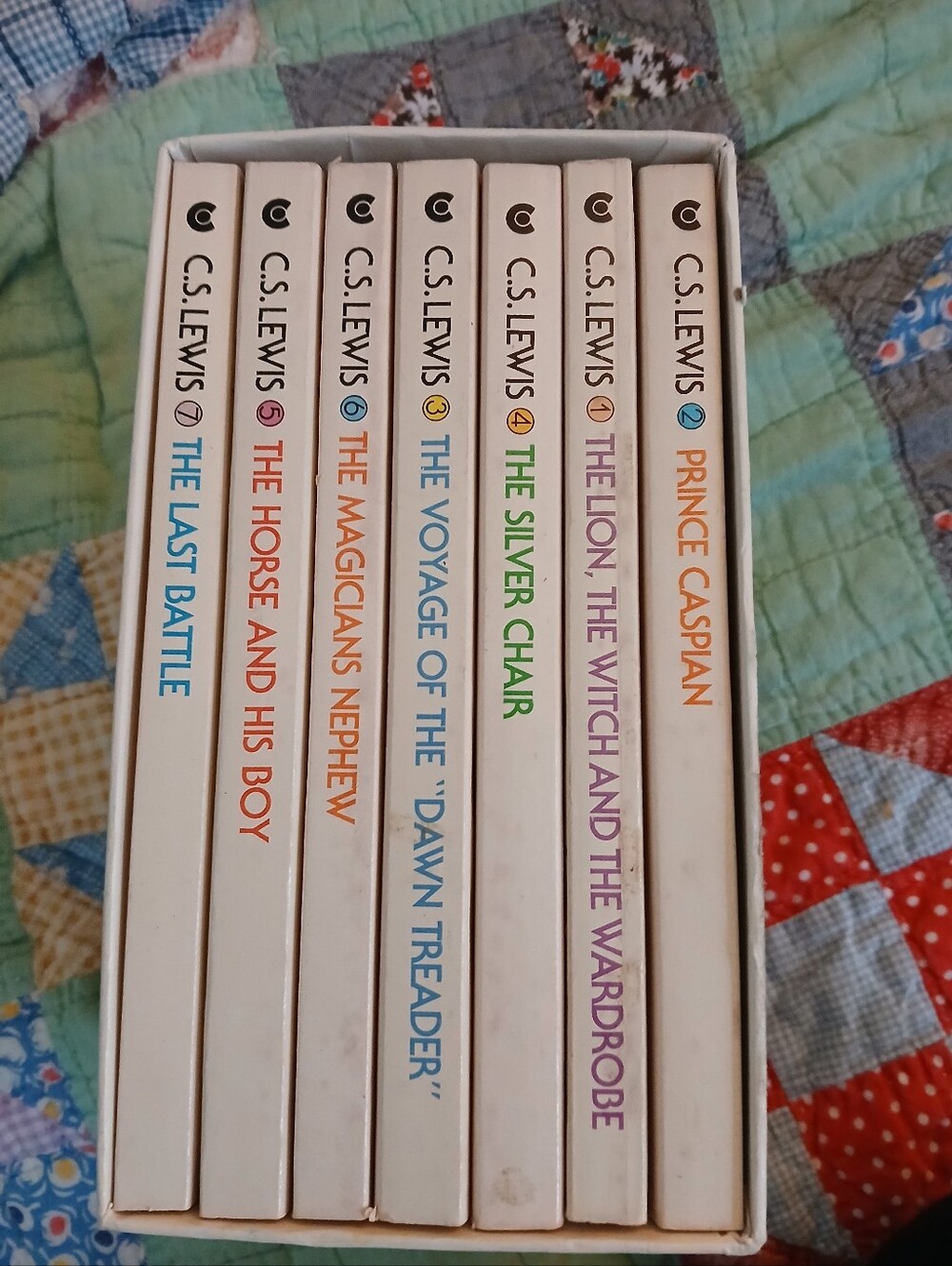 Vintage C. S. Lewis Chronicles of Narnia Book Set